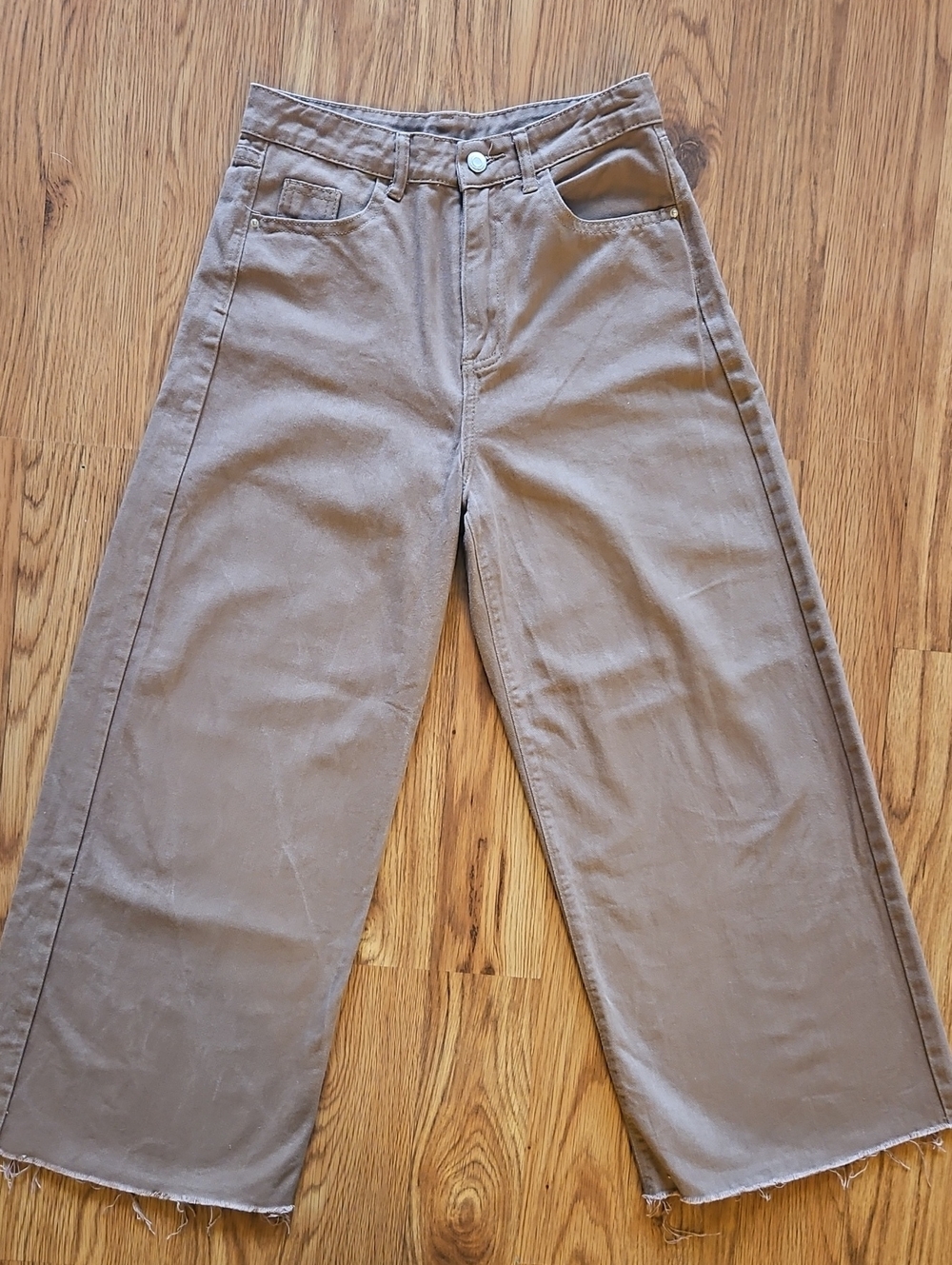 SHEIN Women's Bootcut Jeans in Taupe Brown